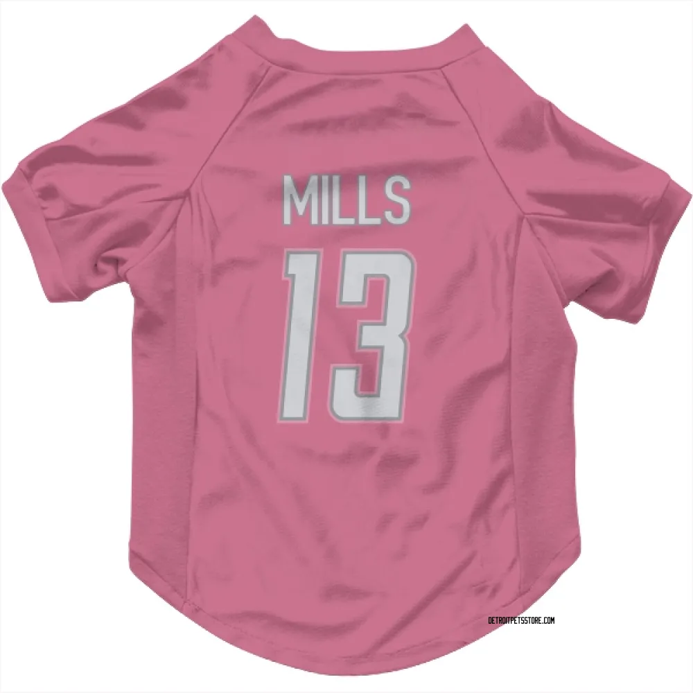 Detroit Lions Jalen Mills Pink Pet Jersey for Dog & Cat