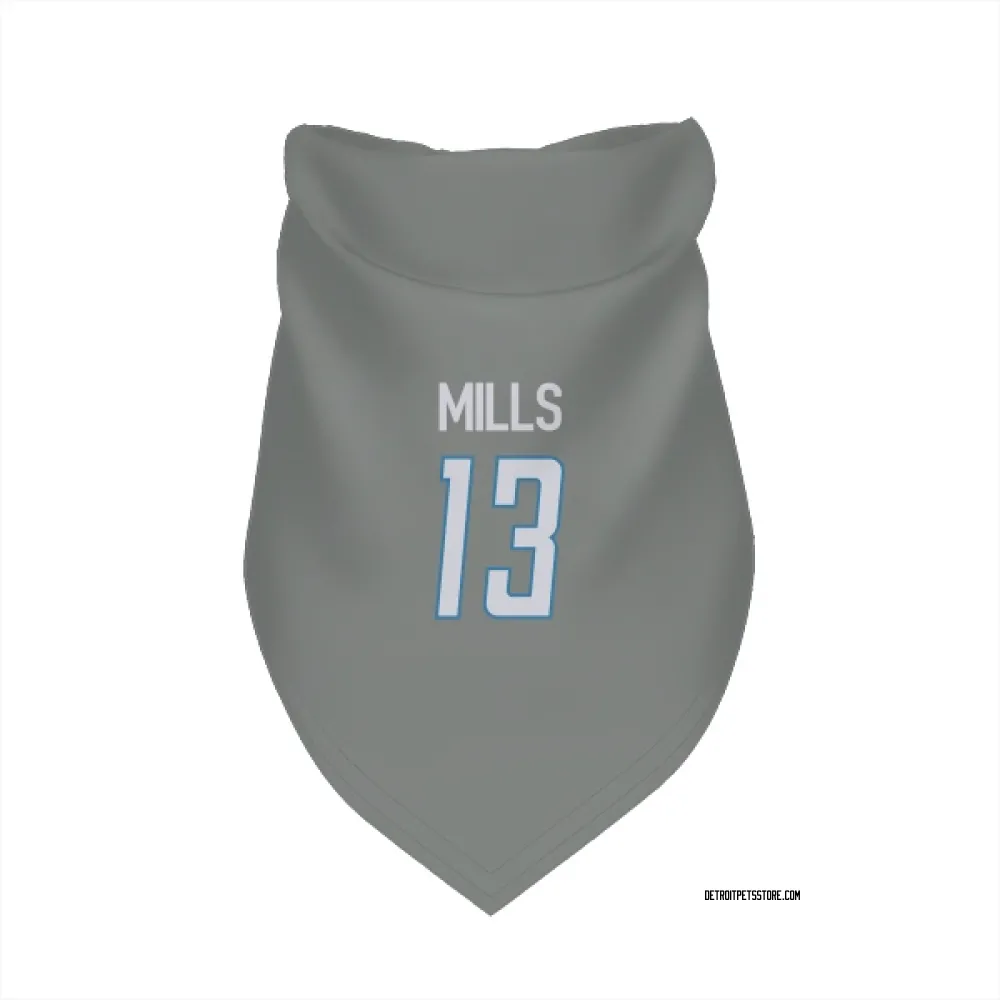 Detroit Lions Jalen Mills Steel Pet Bandana for Dog & Cat
