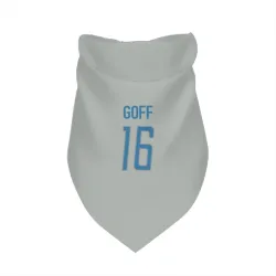 Detroit Lions Jared Goff Silver Pet Bandana for Dog & Cat