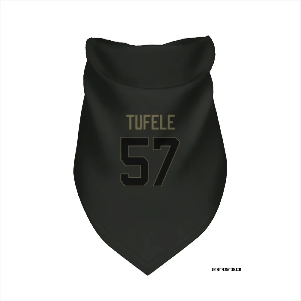 Detroit Lions Jay Tufele Black Service Pet Bandana for Dog & Cat