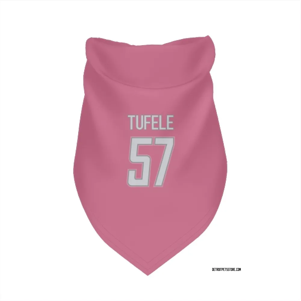 Detroit Lions Jay Tufele Pink Pet Bandana for Dog & Cat