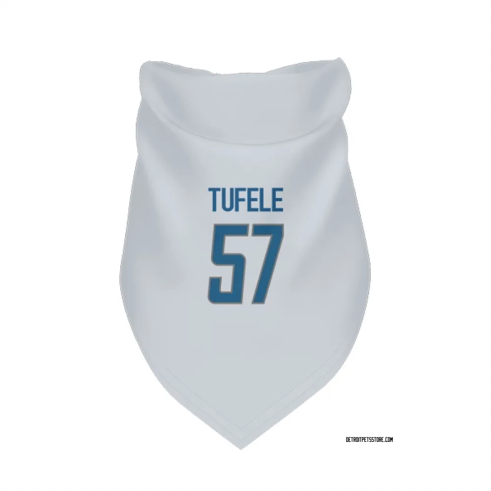 Detroit Lions Jay Tufele White Pet Bandana for Dog & Cat