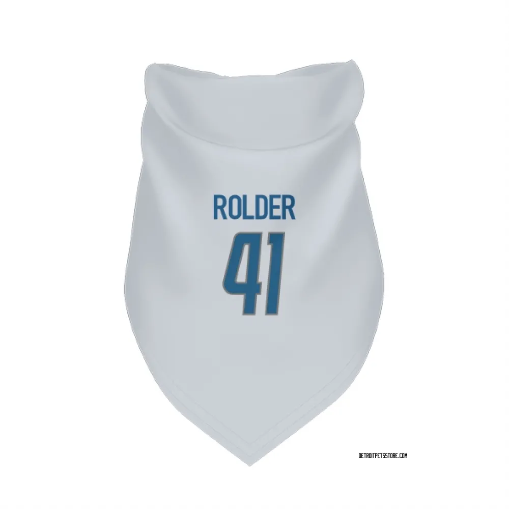 Detroit Lions Jimmy Rolder White Pet Bandana for Dog & Cat