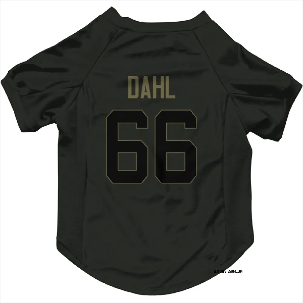 Detroit Lions Joe Dahl Black Service Pet Jersey for Dog & Cat