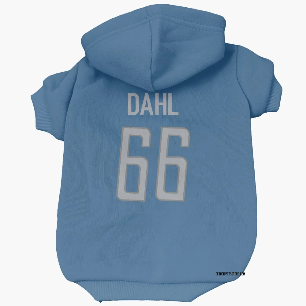 Detroit Lions Joe Dahl Blue Pet Hoodie for Dog & Cat