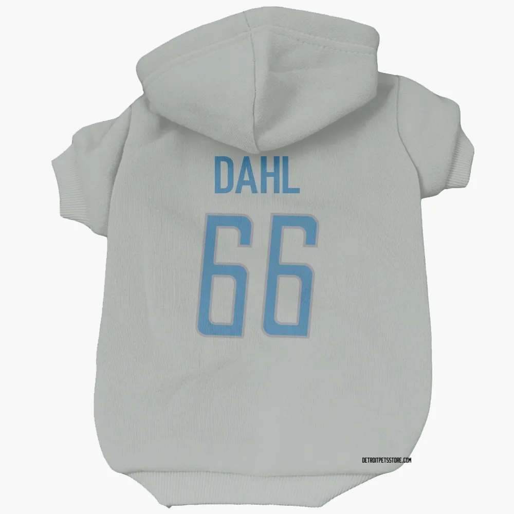 Detroit Lions Joe Dahl Silver Pet Hoodie for Dog & Cat