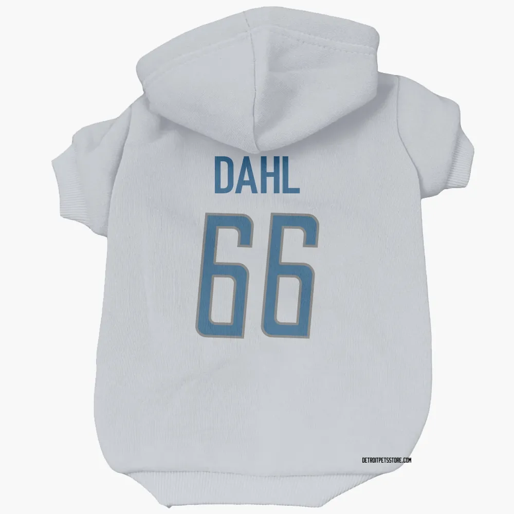Detroit Lions Joe Dahl White Pet Hoodie for Dog & Cat