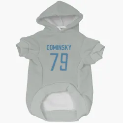 Detroit Lions John Cominsky Silver Pet Hoodie for Dog & Cat