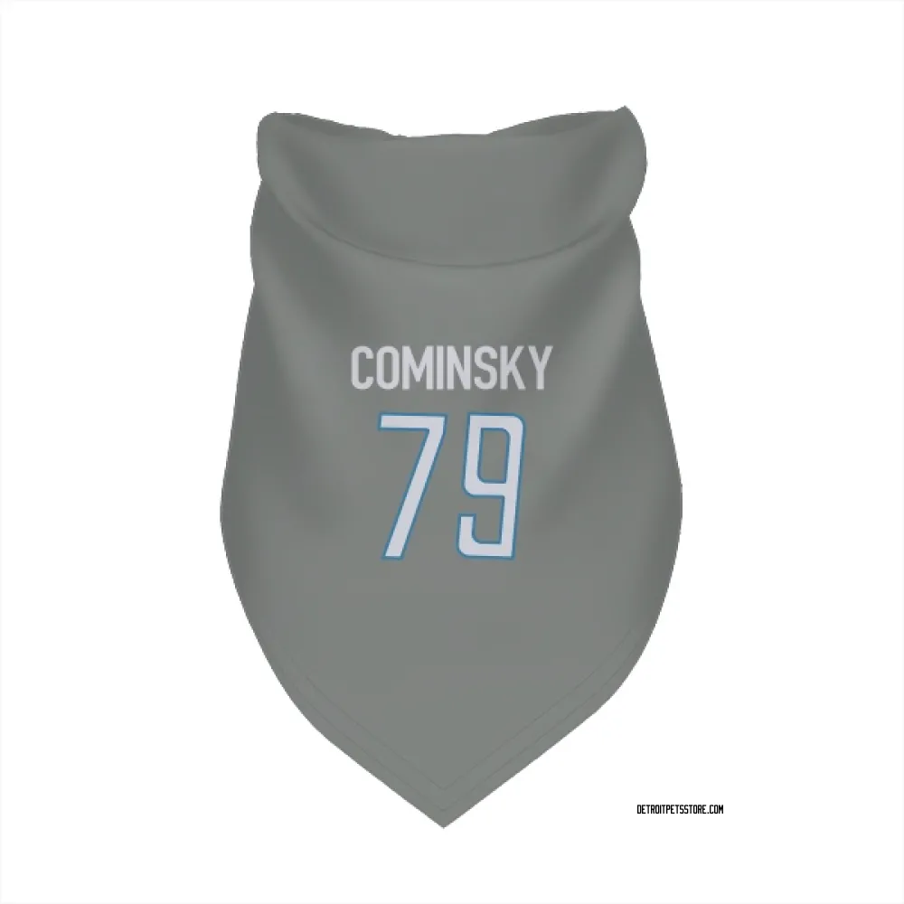 Detroit Lions John Cominsky Steel Pet Bandana for Dog & Cat