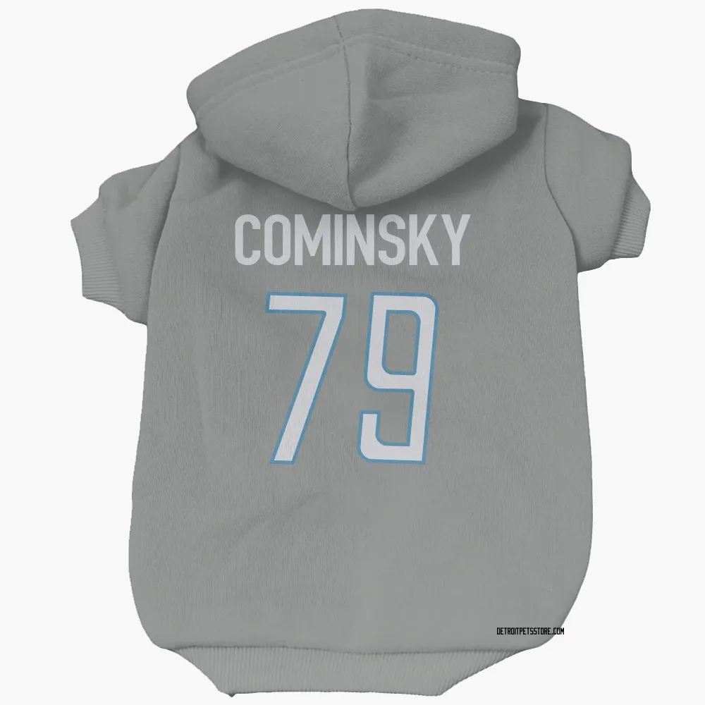 Detroit Lions John Cominsky Steel Pet Hoodie for Dog & Cat