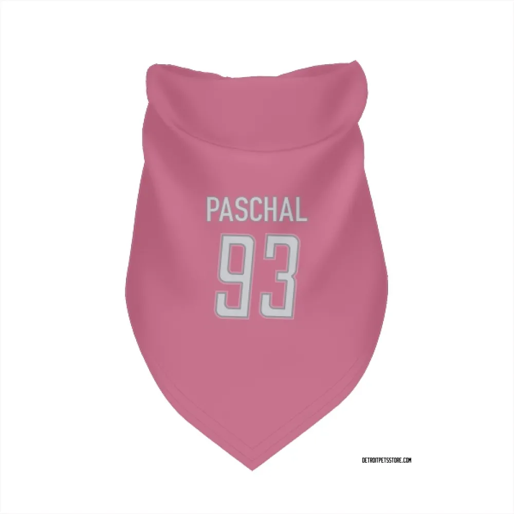 Detroit Lions Josh Paschal Pink Pet Bandana for Dog & Cat