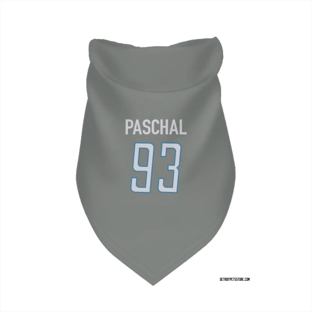 Detroit Lions Josh Paschal Steel Pet Bandana for Dog & Cat