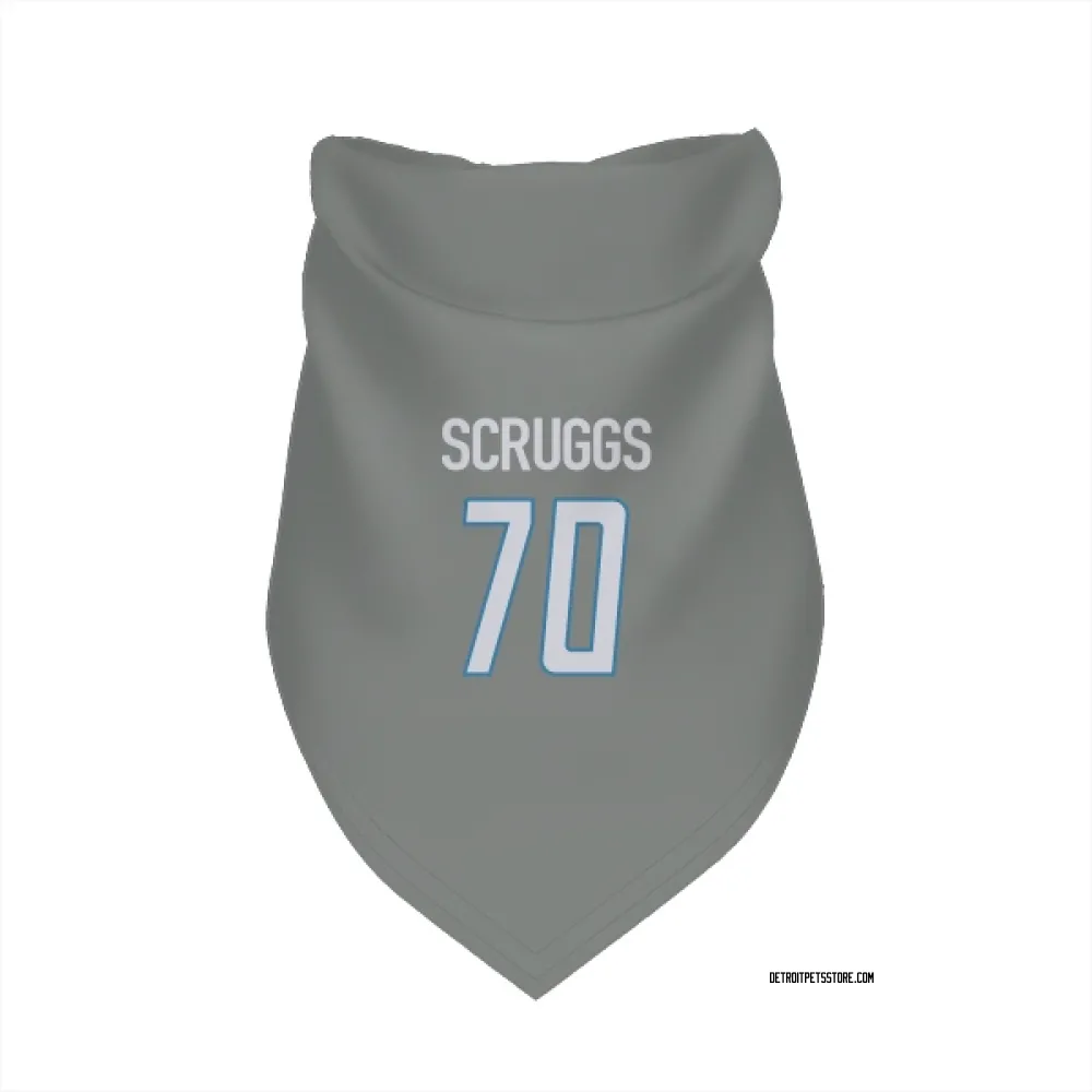 Detroit Lions Juice Scruggs Steel Pet Bandana for Dog & Cat