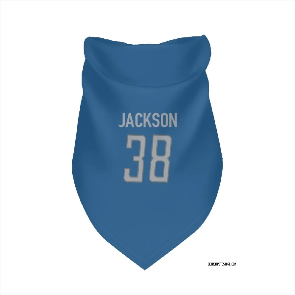 Detroit Lions Justin Jackson Blue Pet Bandana for Dog & Cat