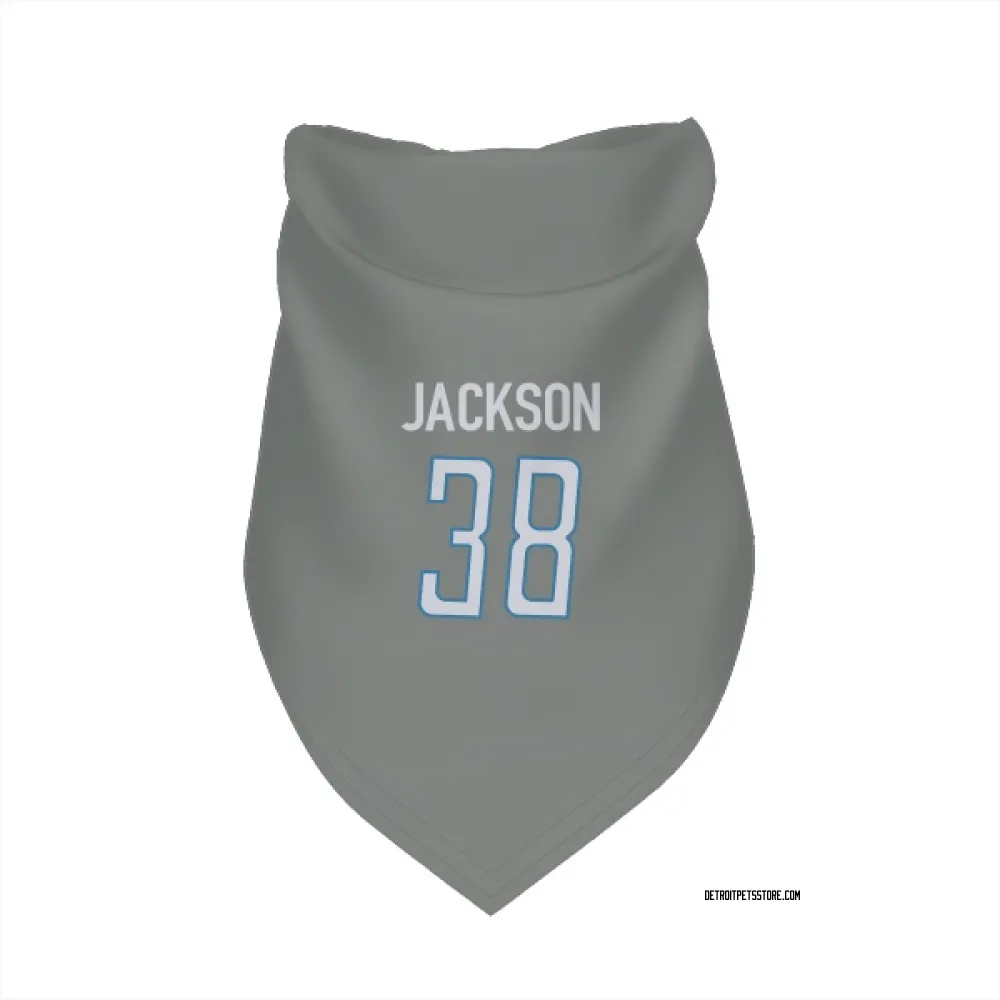 Detroit Lions Justin Jackson Steel Pet Bandana for Dog & Cat