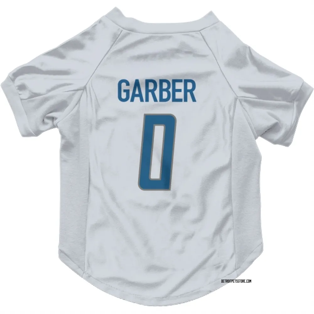 Detroit Lions Keenan Garber White Pet Jersey for Dog & Cat