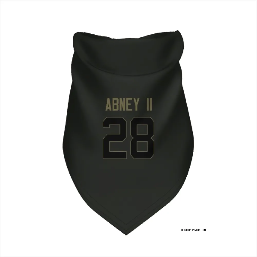 Detroit Lions Keith Abney II Black Service Pet Bandana for Dog & Cat