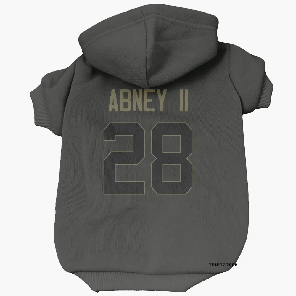 Detroit Lions Keith Abney II Black Service Pet Hoodie for Dog & Cat