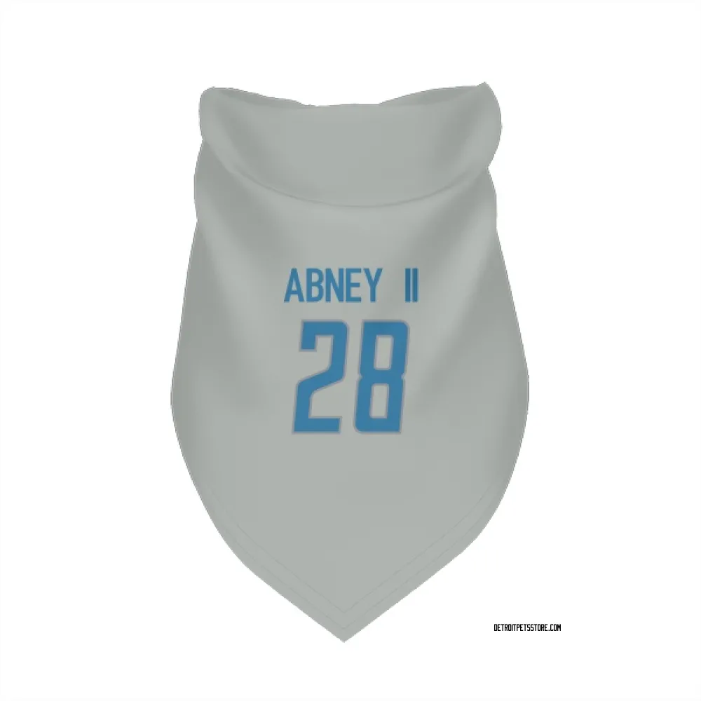 Detroit Lions Keith Abney II Silver Pet Bandana for Dog & Cat