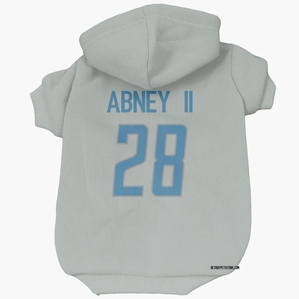 Detroit Lions Keith Abney II Silver Pet Hoodie for Dog & Cat