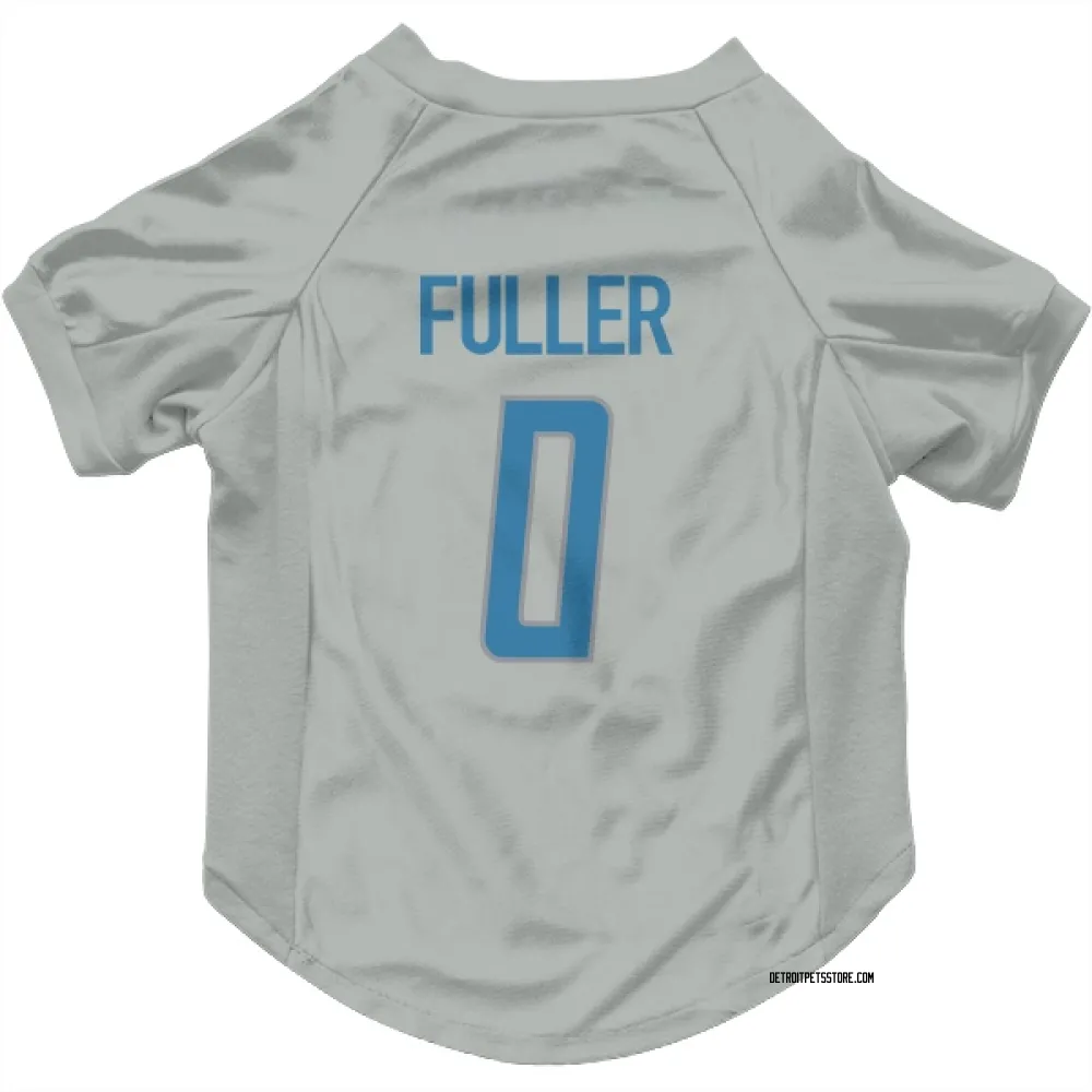 Detroit Lions Kendall Fuller Silver Pet Jersey for Dog & Cat
