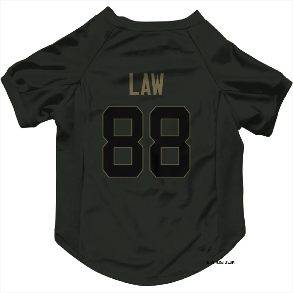 Detroit Lions Kendrick Law Black Service Pet Jersey for Dog & Cat