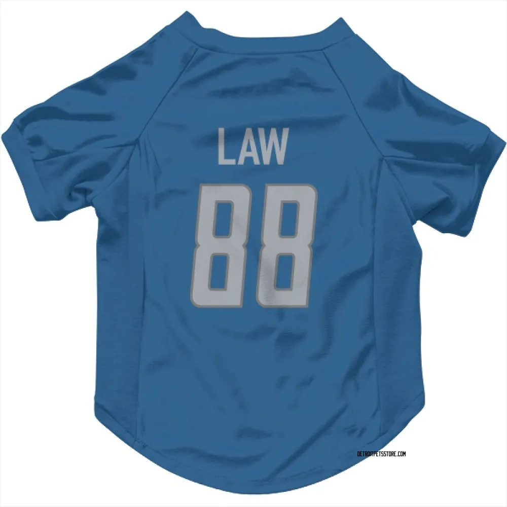Detroit Lions Kendrick Law Blue Pet Jersey for Dog & Cat