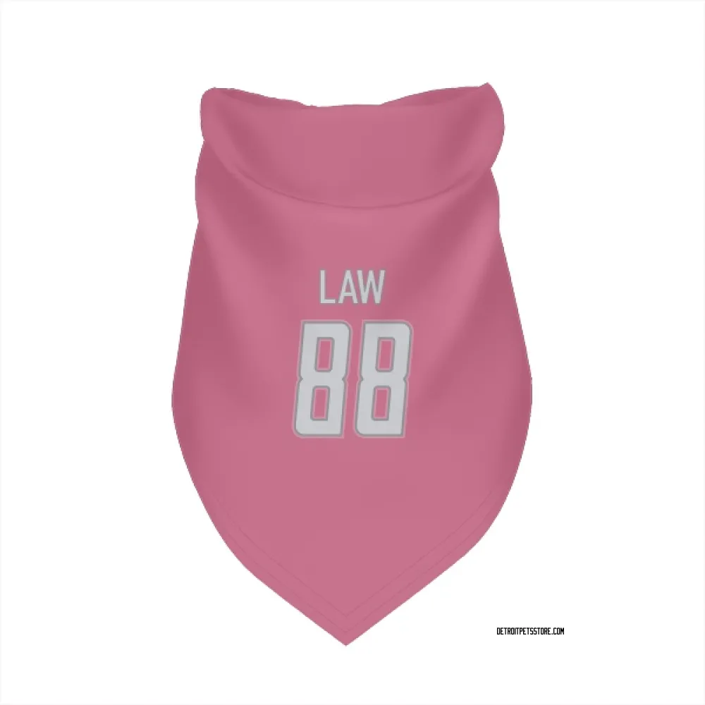 Detroit Lions Kendrick Law Pink Pet Bandana for Dog & Cat