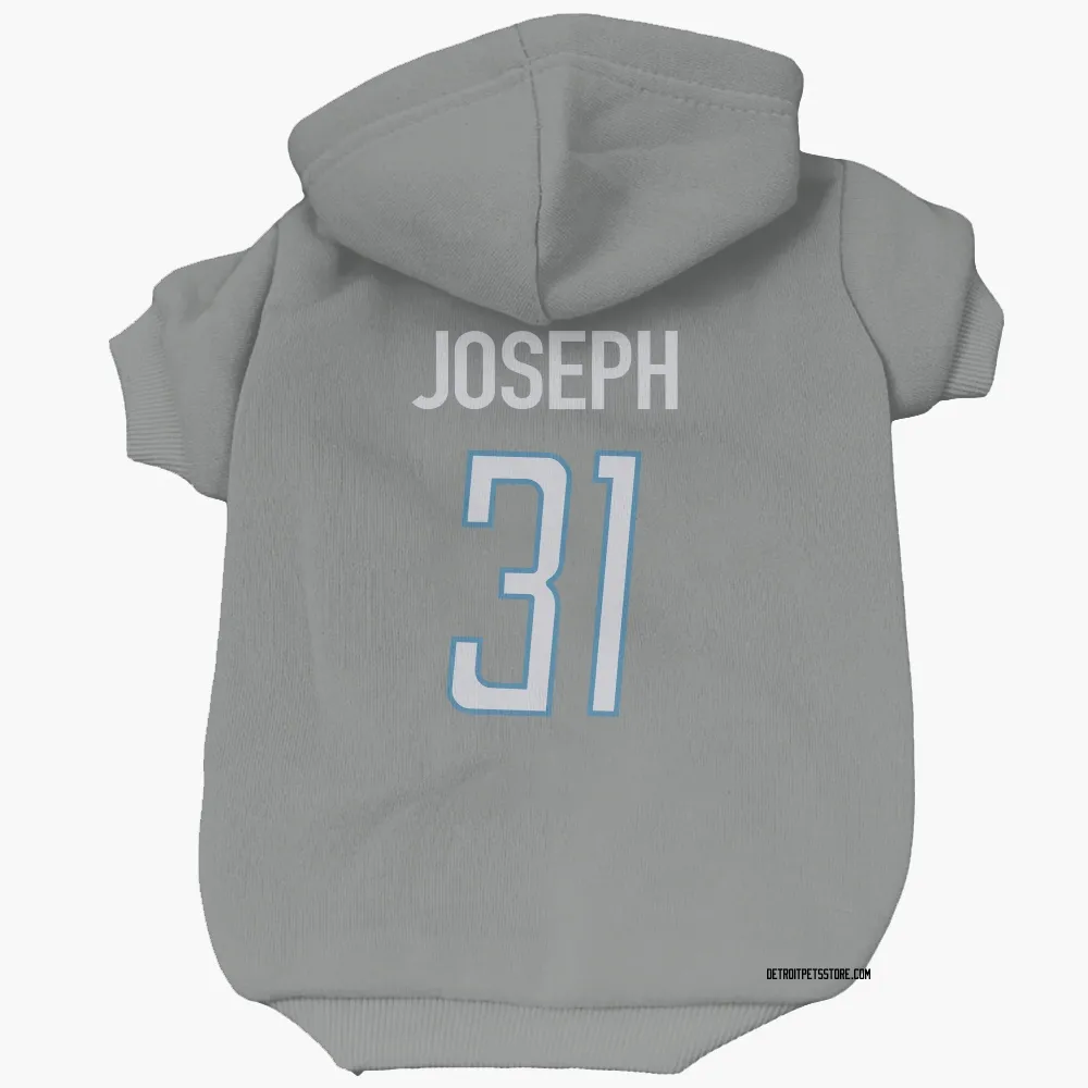 Detroit Lions Kerby Joseph Steel Pet Hoodie for Dog & Cat