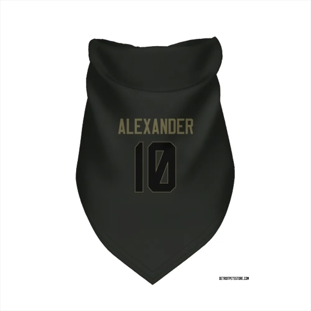 Detroit Lions Kwon Alexander Black Service Pet Bandana for Dog & Cat
