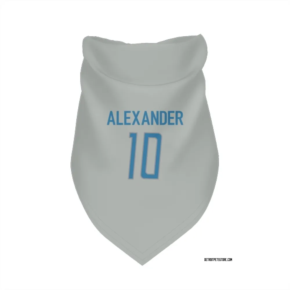 Detroit Lions Kwon Alexander Silver Pet Bandana for Dog & Cat
