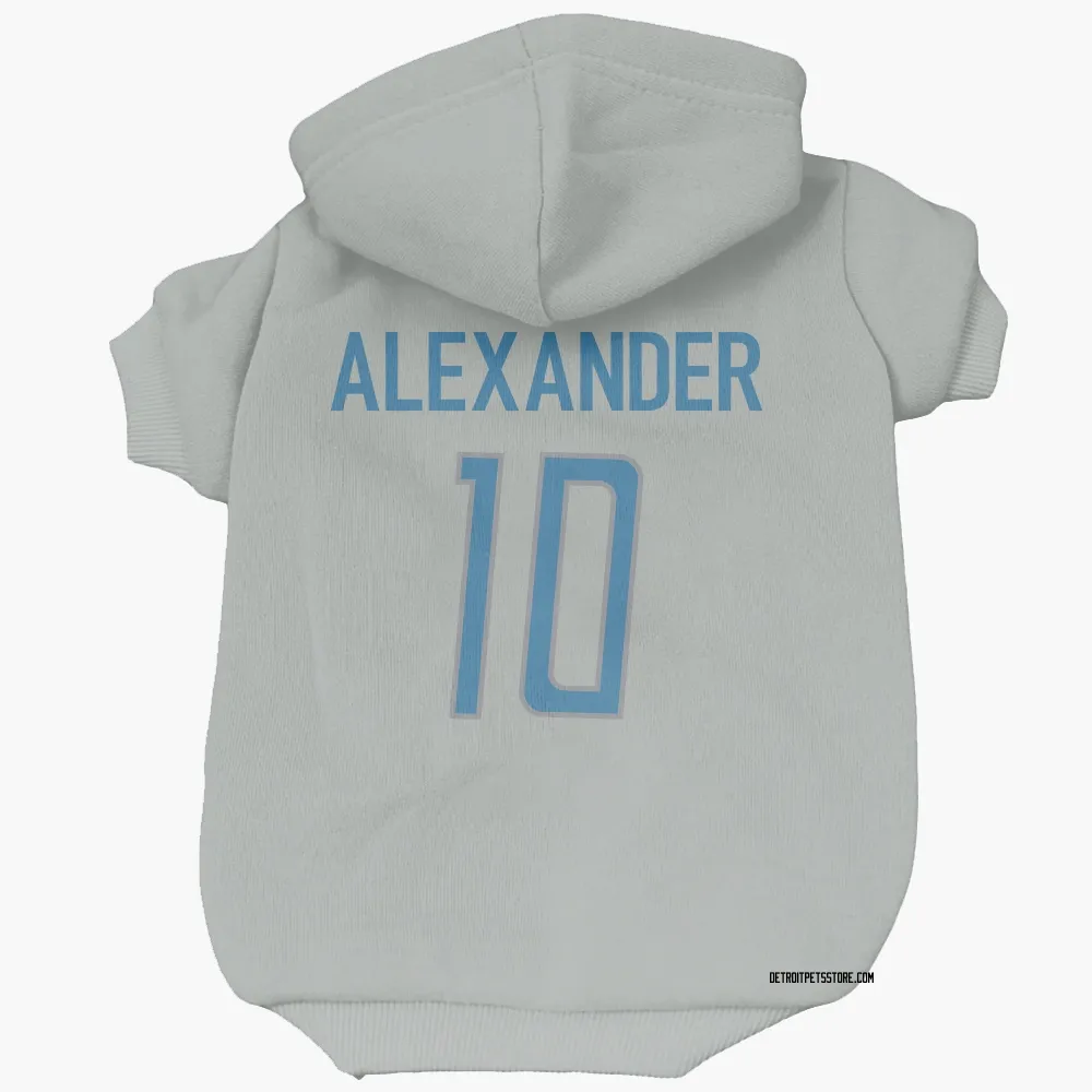 Detroit Lions Kwon Alexander Silver Pet Hoodie for Dog & Cat