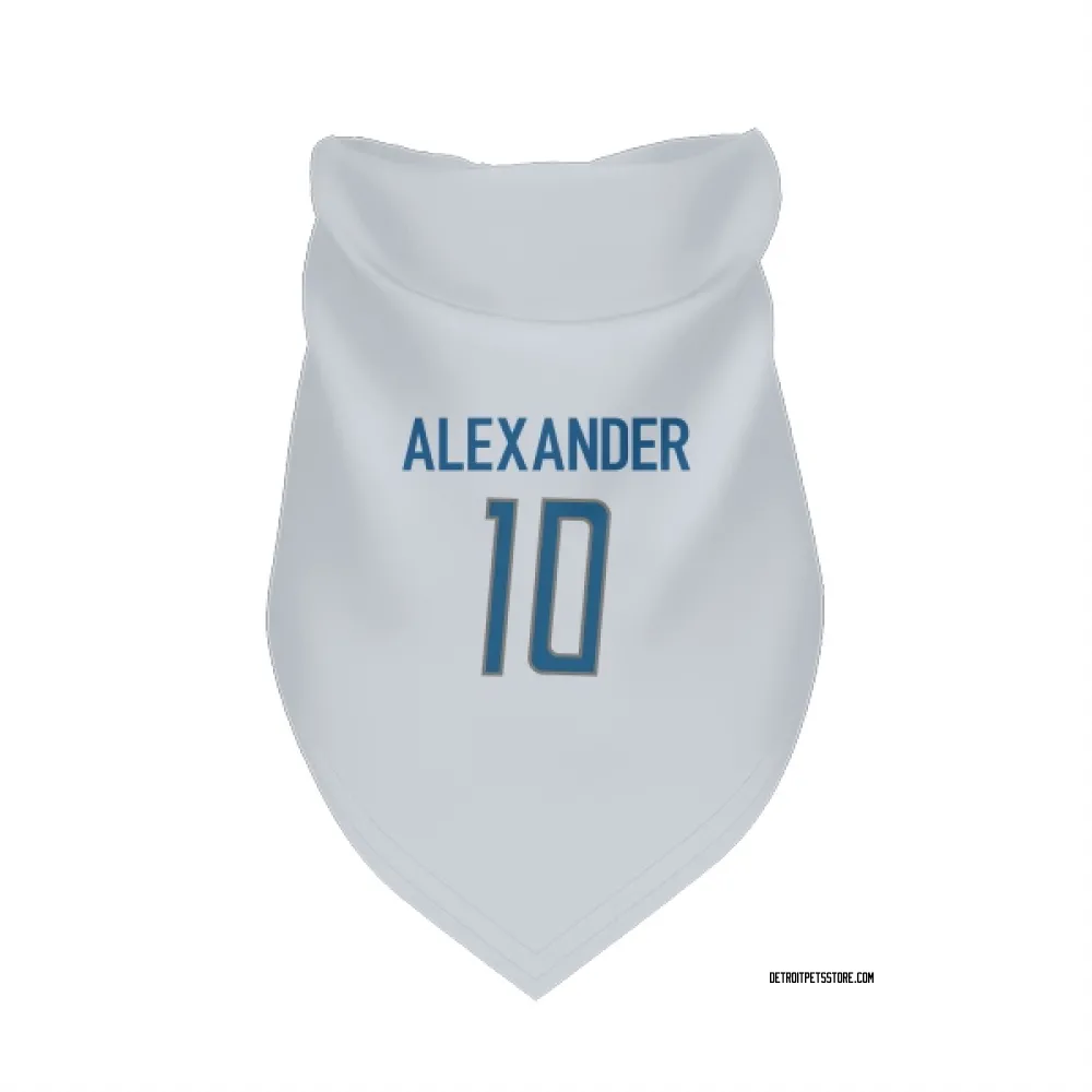 Detroit Lions Kwon Alexander White Pet Bandana for Dog & Cat