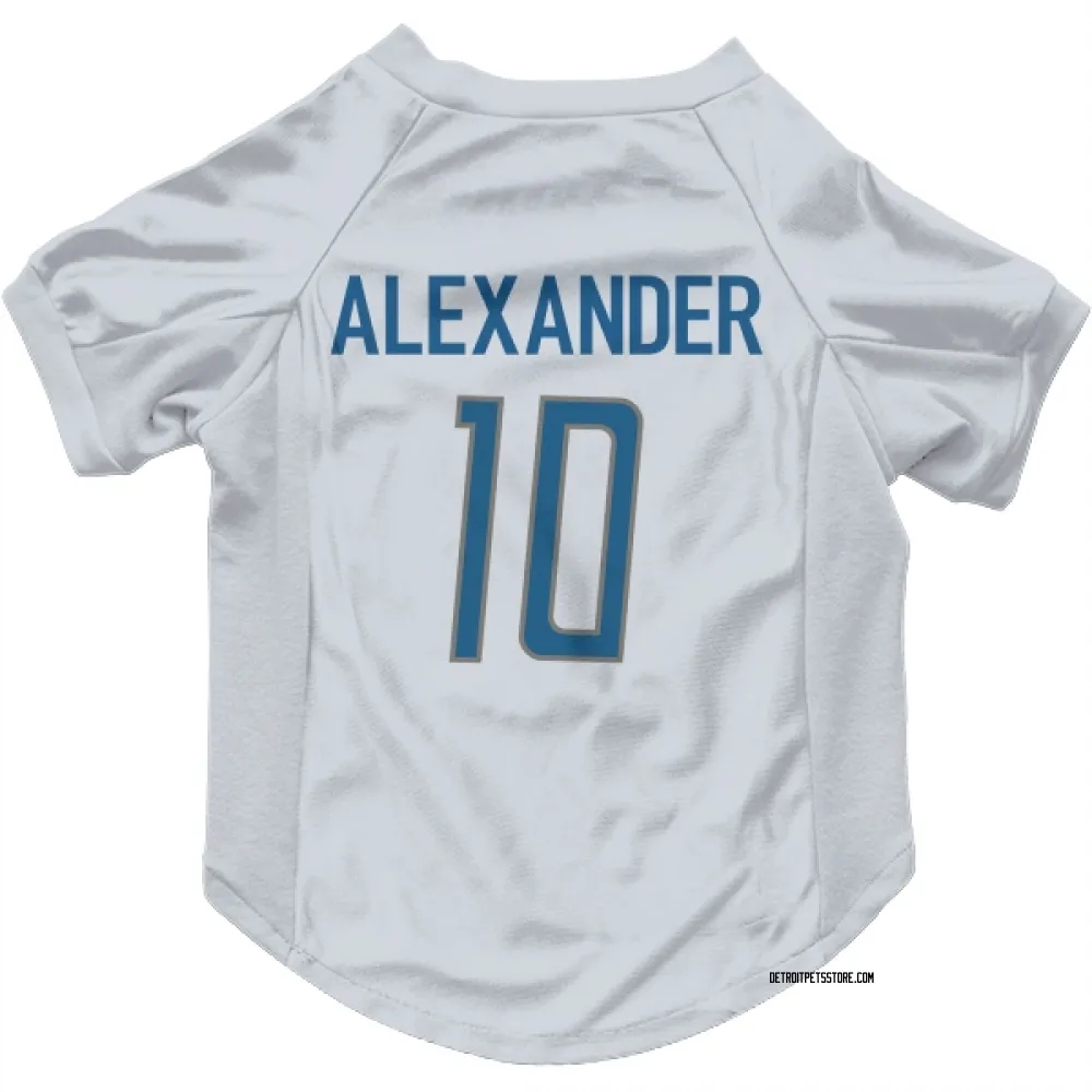 Detroit Lions Kwon Alexander White Pet Jersey for Dog & Cat