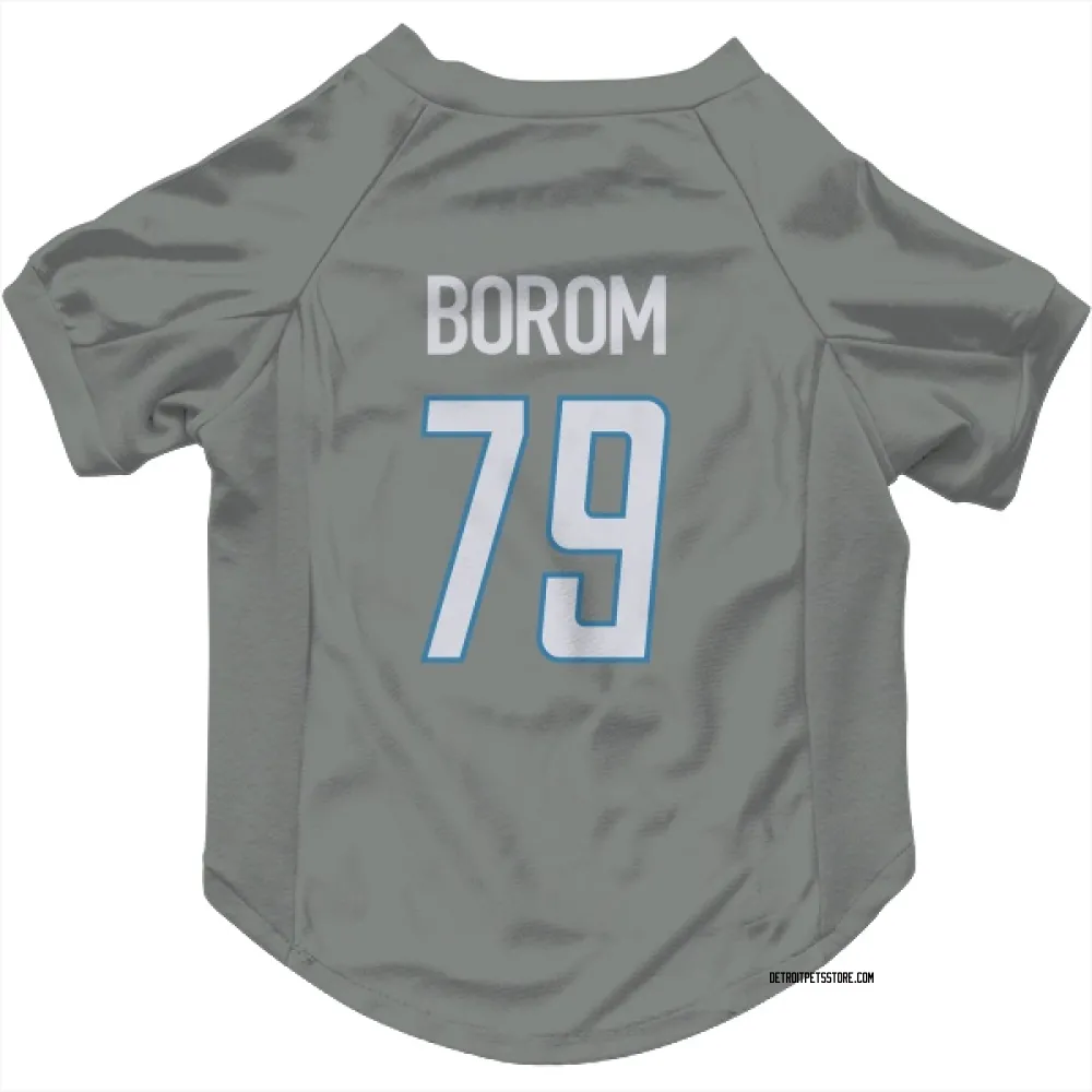 Detroit Lions Larry Borom Steel Pet Jersey for Dog & Cat