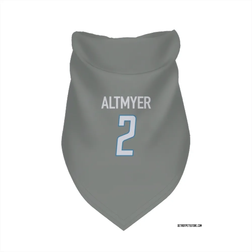 Detroit Lions Luke Altmyer Steel Pet Bandana for Dog & Cat
