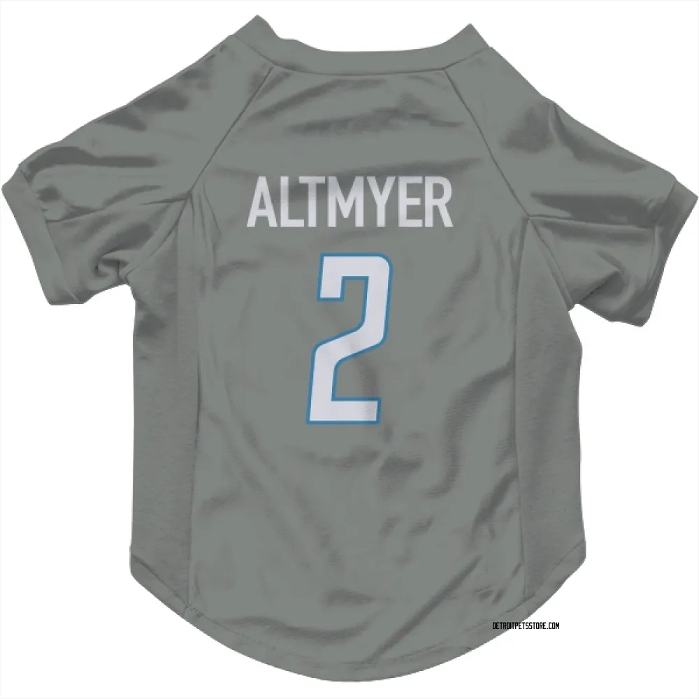Detroit Lions Luke Altmyer Steel Pet Jersey for Dog & Cat