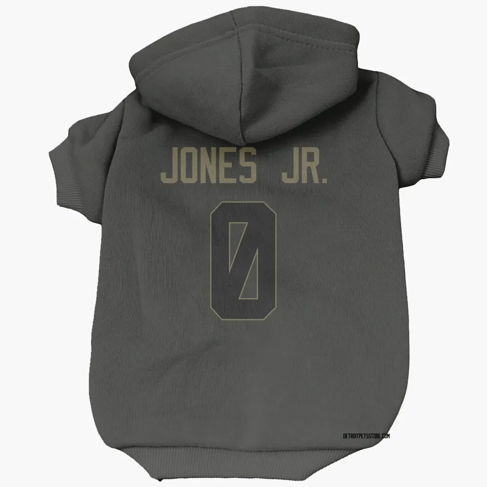 Detroit Lions Marvin Jones Jr. Black Service Pet Hoodie for Dog & Cat