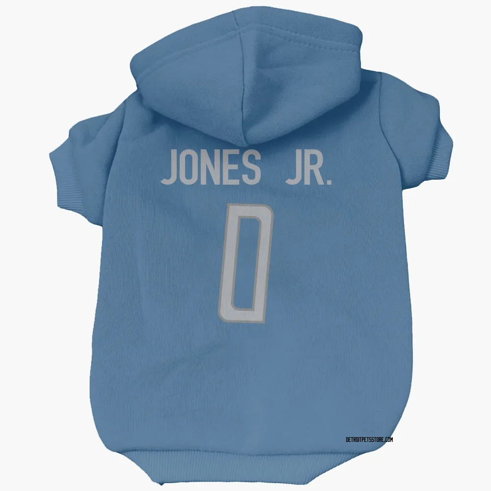 Detroit Lions Marvin Jones Jr. Blue Pet Hoodie for Dog & Cat