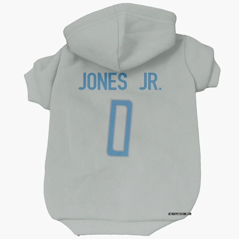 Detroit Lions Marvin Jones Jr. Silver Pet Hoodie for Dog & Cat