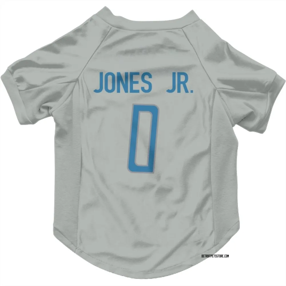 Detroit Lions Marvin Jones Jr. Silver Pet Jersey for Dog & Cat