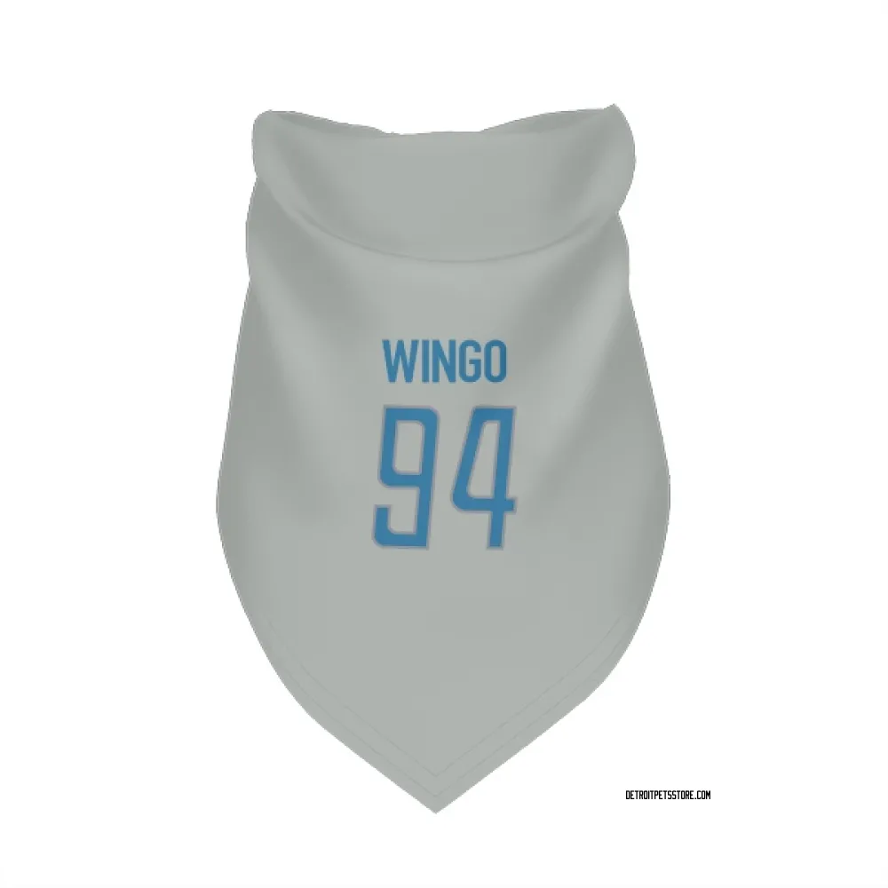 Detroit Lions Mekhi Wingo Silver Pet Bandana for Dog & Cat