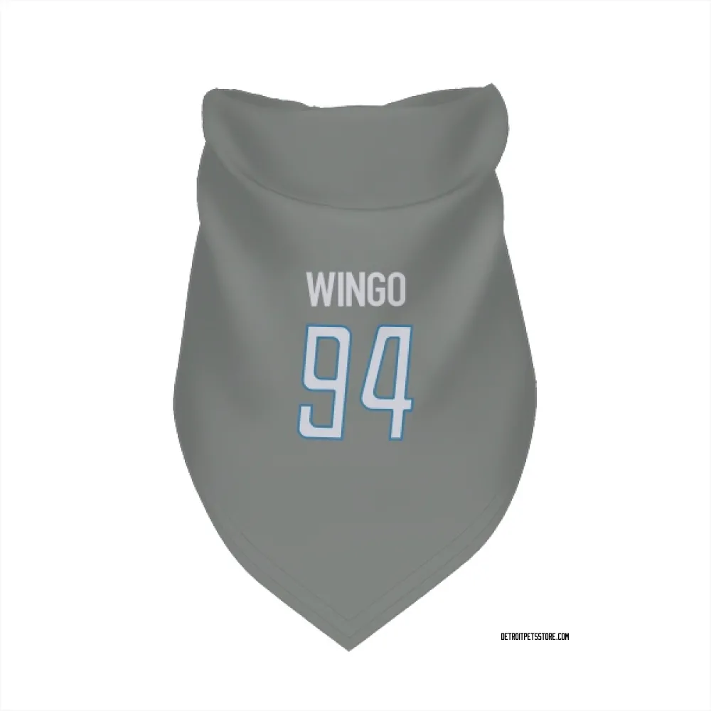 Detroit Lions Mekhi Wingo Steel Pet Bandana for Dog & Cat