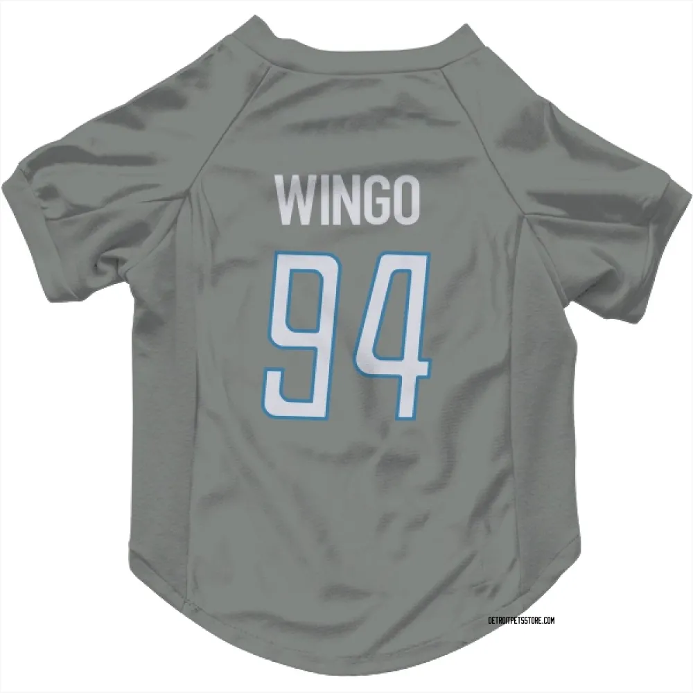 Detroit Lions Mekhi Wingo Steel Pet Jersey for Dog & Cat