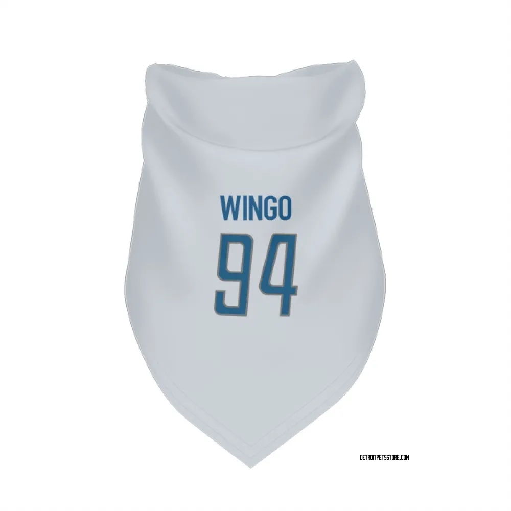 Detroit Lions Mekhi Wingo White Pet Bandana for Dog & Cat