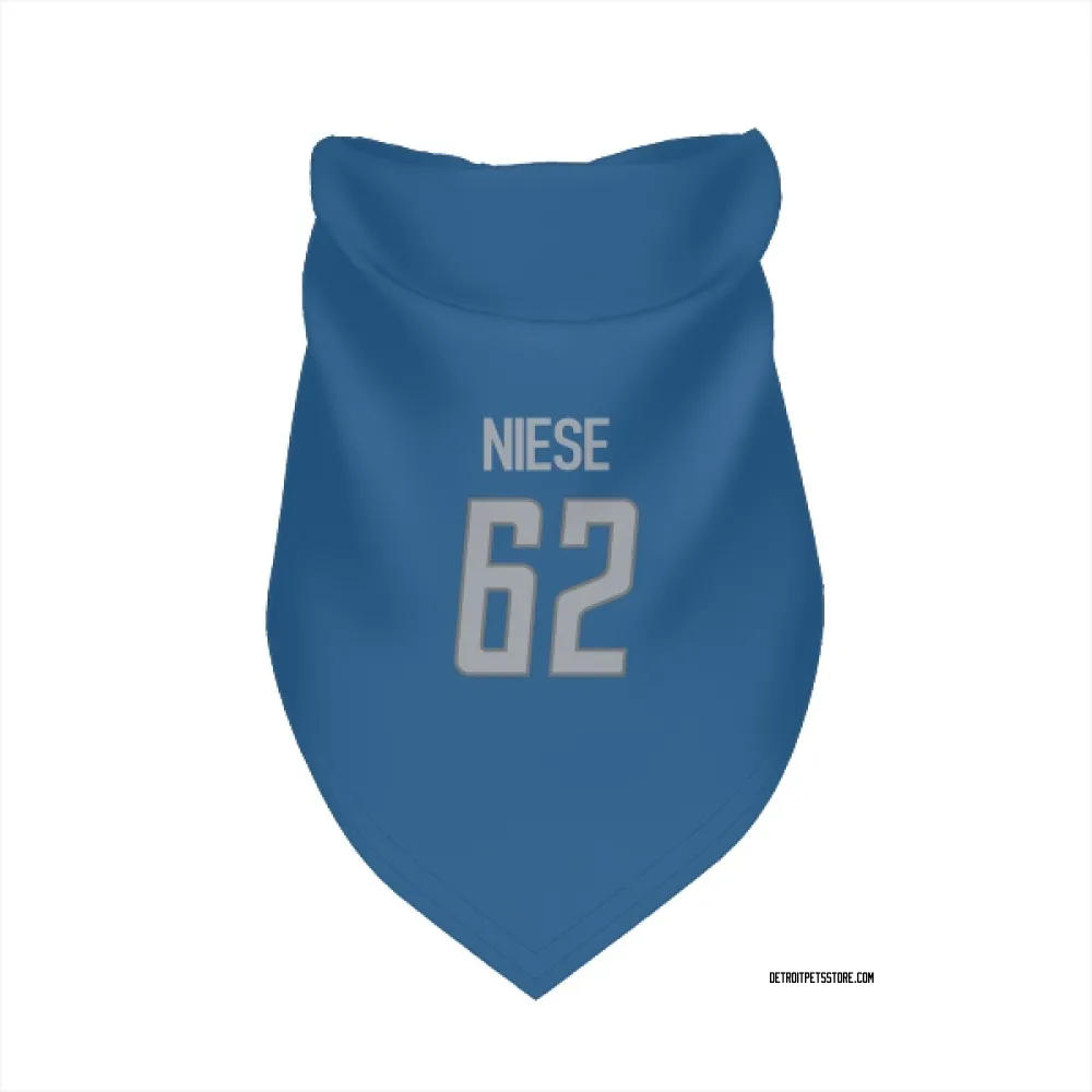 Detroit Lions Michael Niese Blue Pet Bandana for Dog & Cat