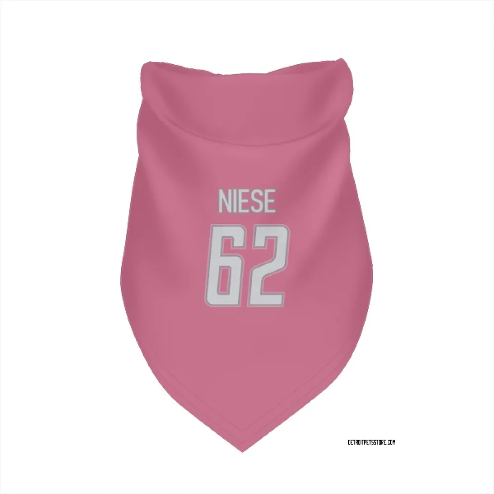 Detroit Lions Michael Niese Pink Pet Bandana for Dog & Cat