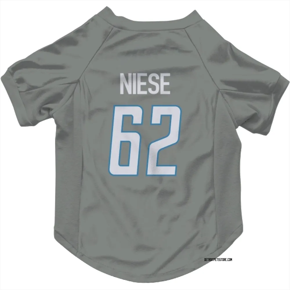 Detroit Lions Michael Niese Steel Pet Jersey for Dog & Cat