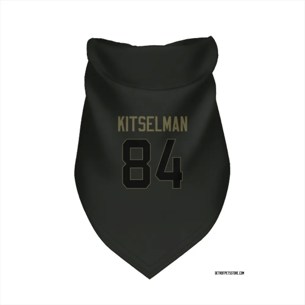 Detroit Lions Miles Kitselman Black Service Pet Bandana for Dog & Cat