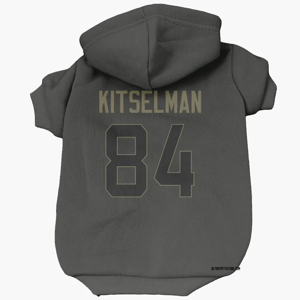 Detroit Lions Miles Kitselman Black Service Pet Hoodie for Dog & Cat